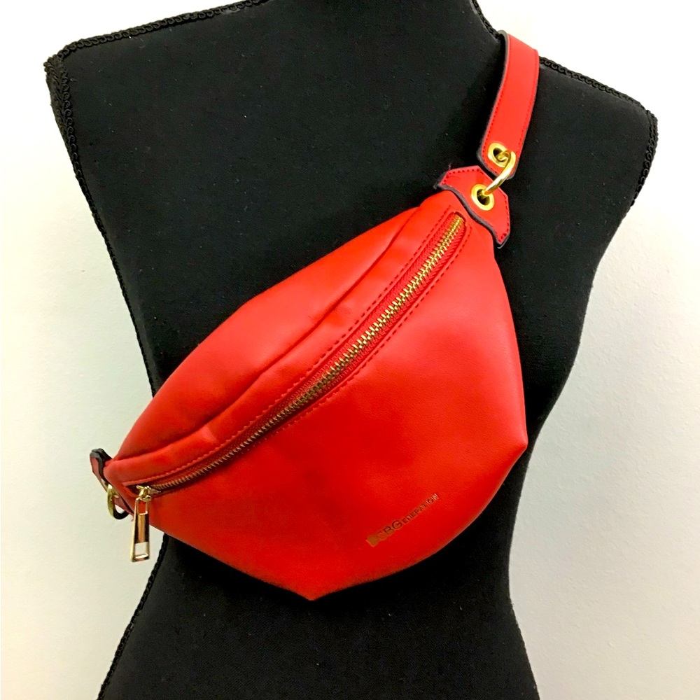 BCBG Red Fanny pack Waist Belt